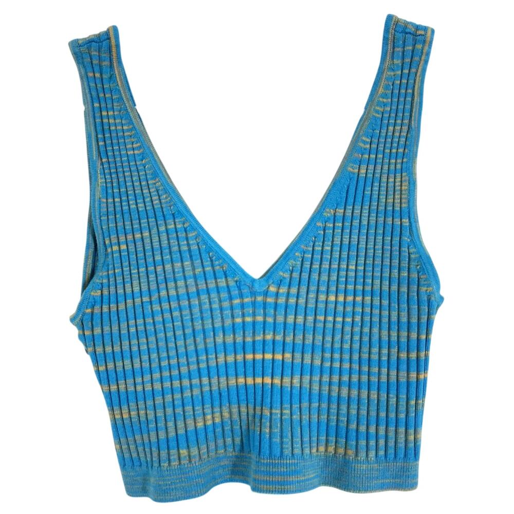 Staud Ribbed Multicolor Hana Knit Tank Size S NWT - Picture 2 of 4